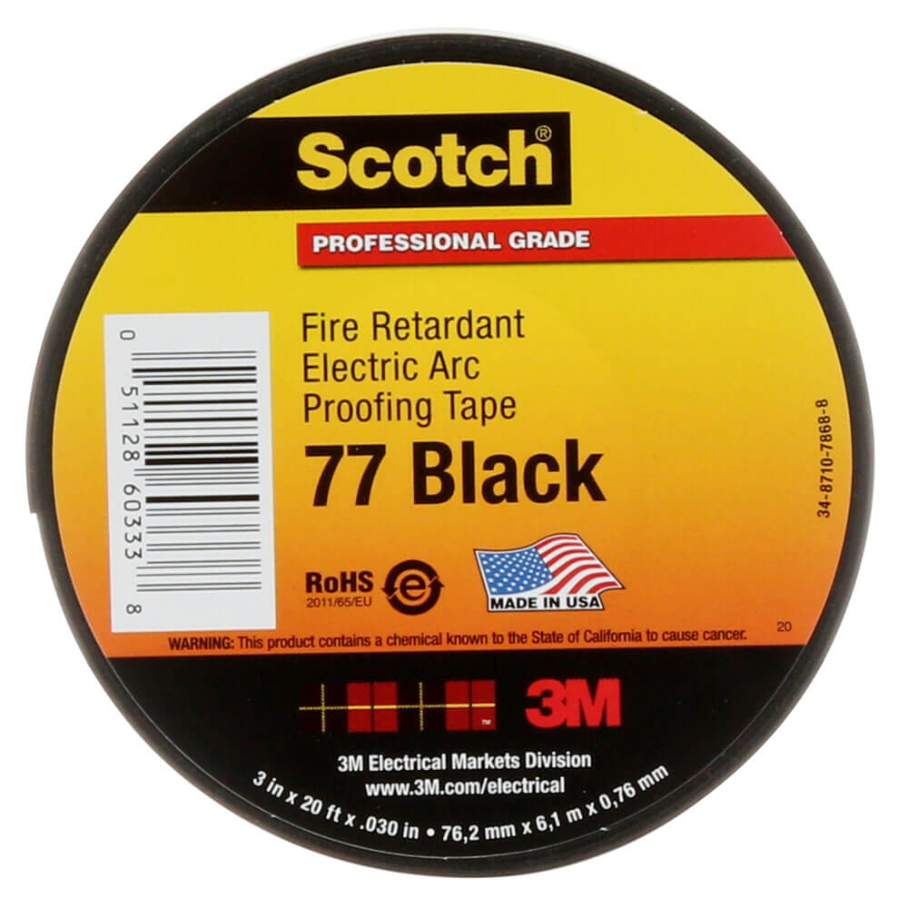 Scotch FireRetardant Electric Arc Proofing Tape 77. (3M.80611605983