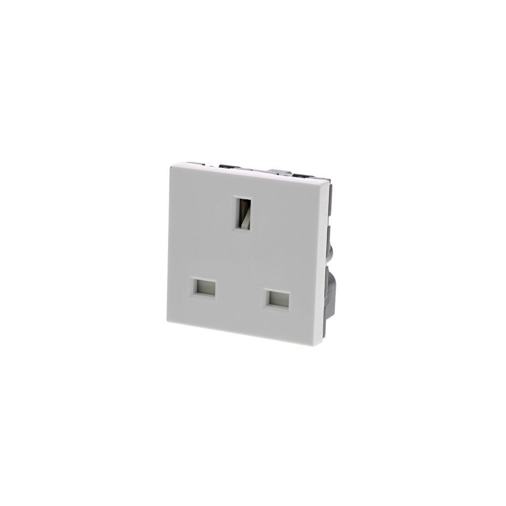 Socket Arteor - BS 1363 - 13 A - 2P+E - 2 modules - white - (572111 ...