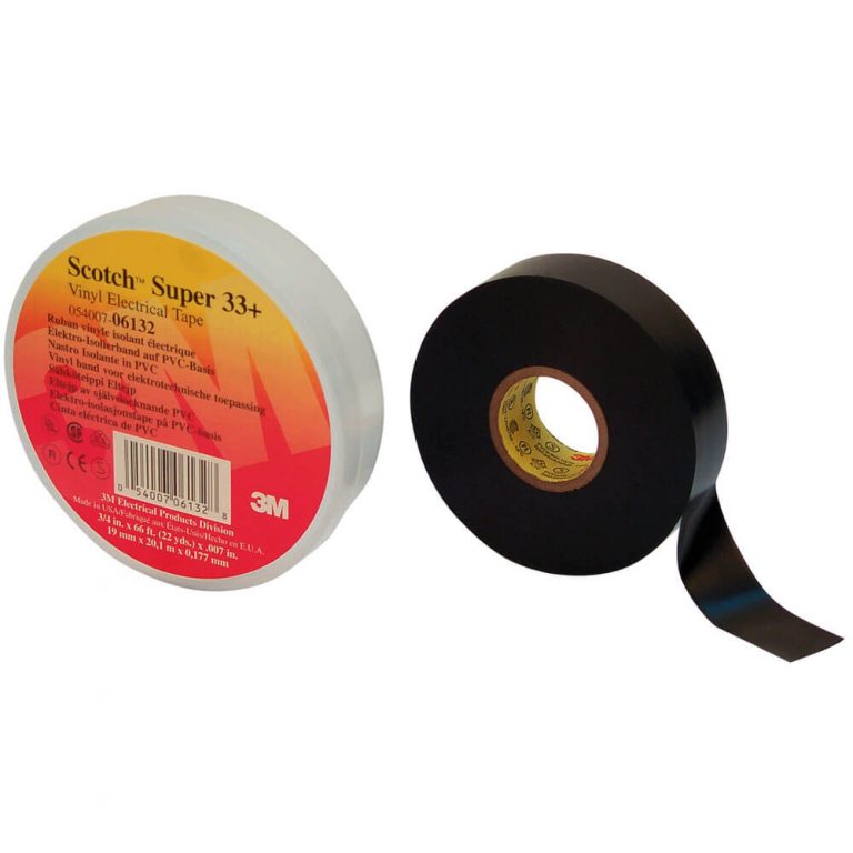 Scotch Super 33+ Vinyl Electrical Tape Black 19 Mm X 20 M. (33 ...